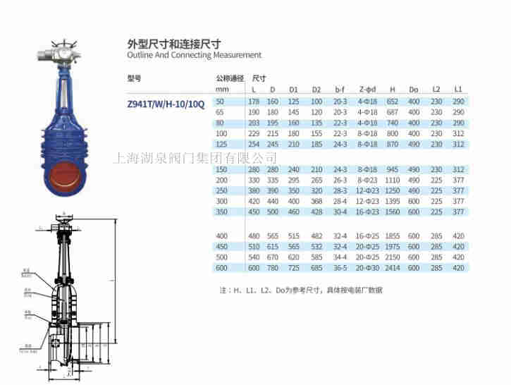 z941t-10電動(dòng)閘閥型號、尺寸